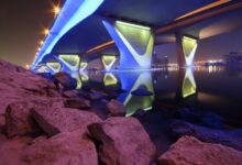 يعد جسر القرهود من أبرز الأماكن التي يسمح فيها بممارسة الصيد في دبي